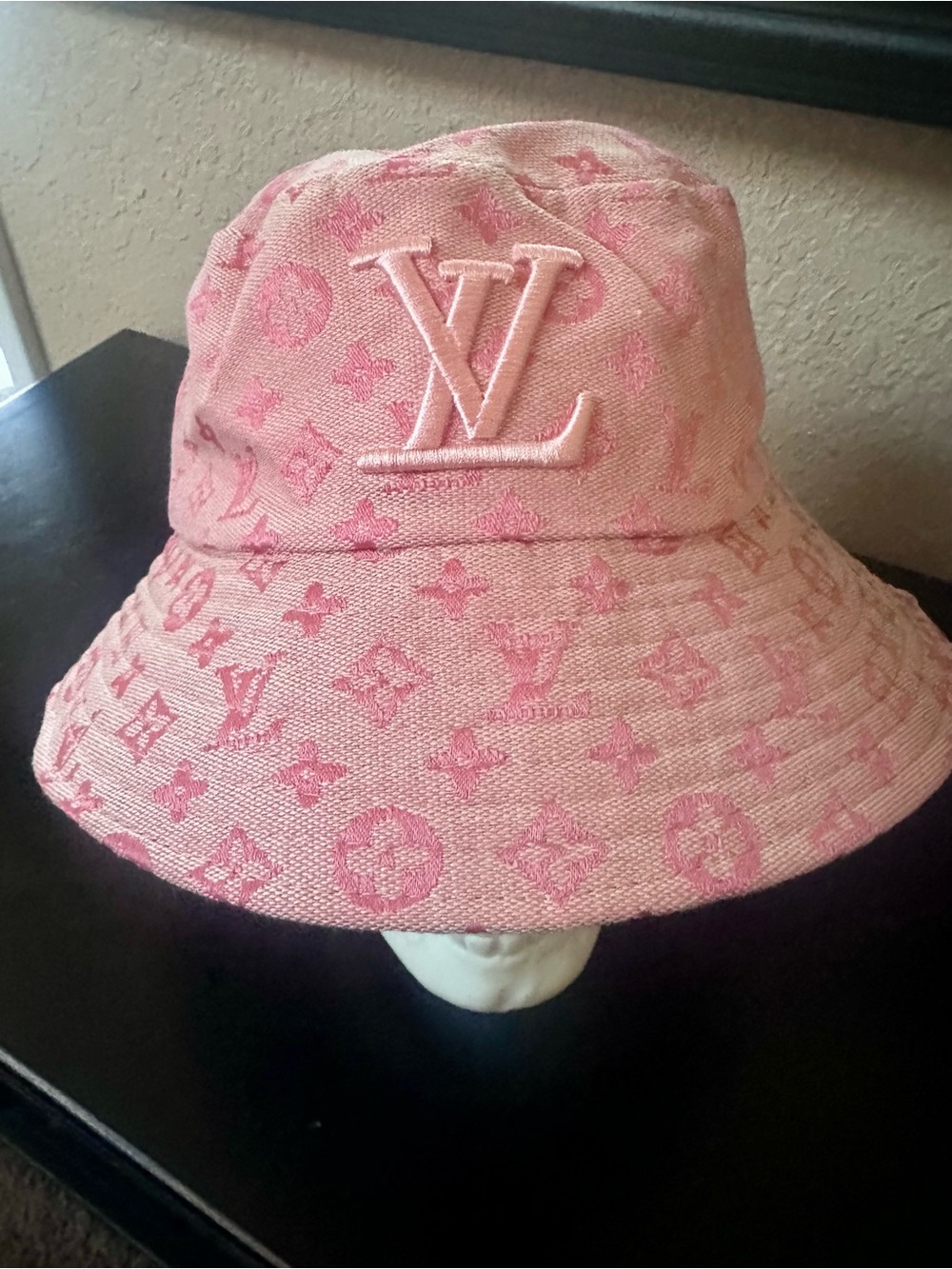 LV Pink Monogram Bucket Hat